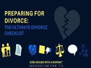 Preparing For Divorce: The Ultimate Divorce Checklist (Infographic)